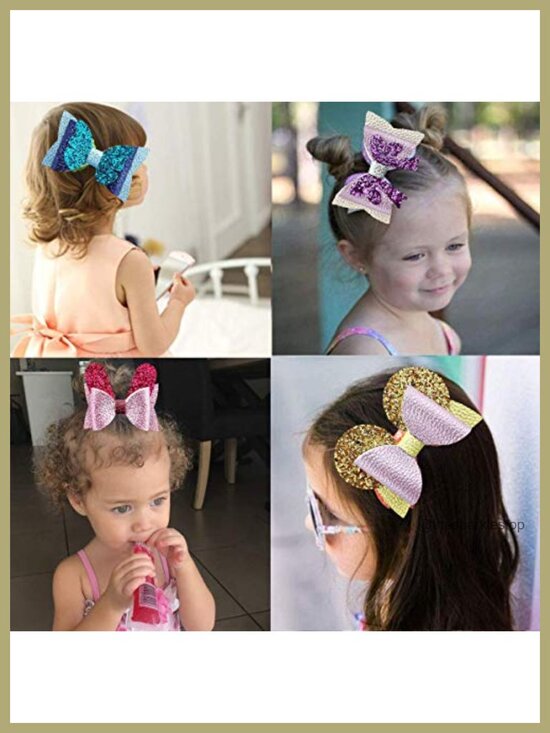 Faux Leather Hair Bows DIY Making Kit with Pre-Cut Pieces - 20 Sets main image 6